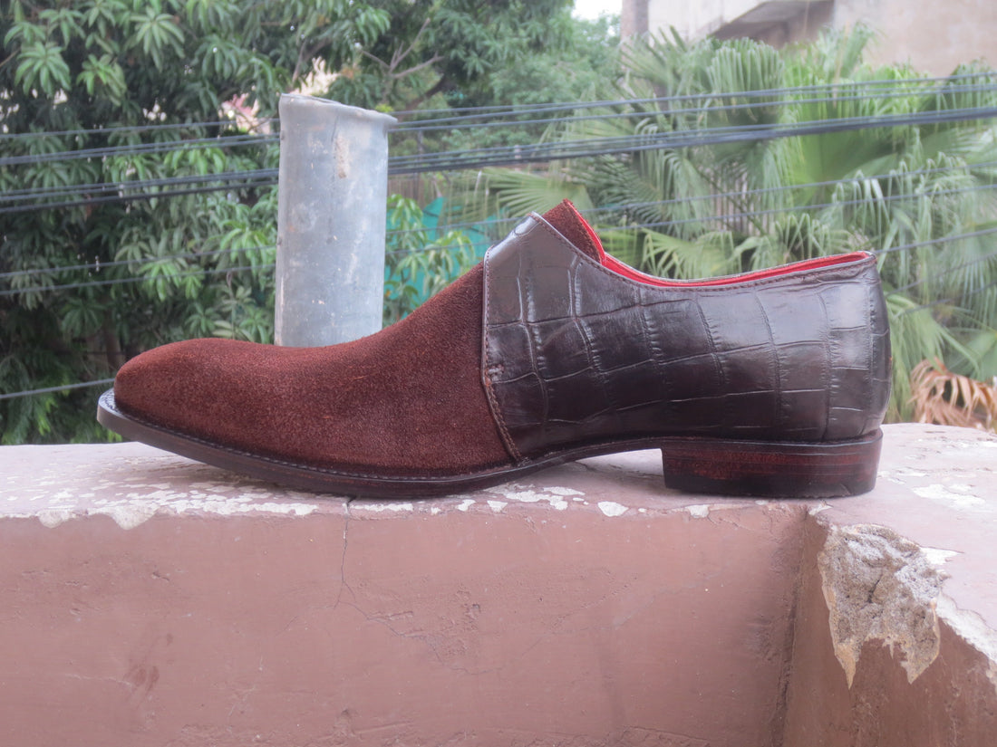 Men’s Handmade Stylish Leather Suede Fashion Shoes, Mens Designer Fancy Shoes